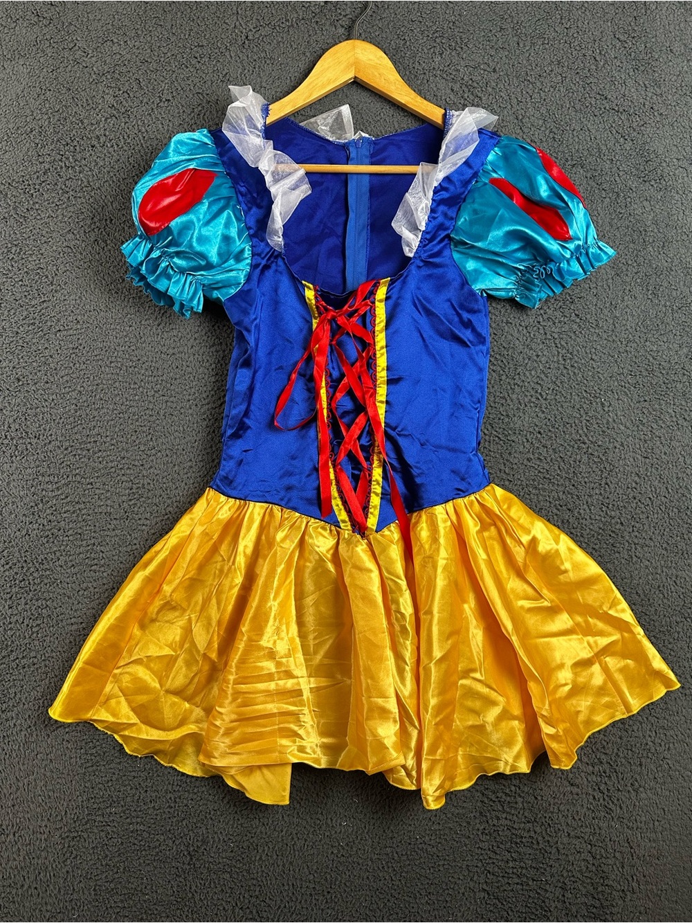 Leg Avenue Snow White Costume Dress Blue Yellow Red Corset Womens Size S/